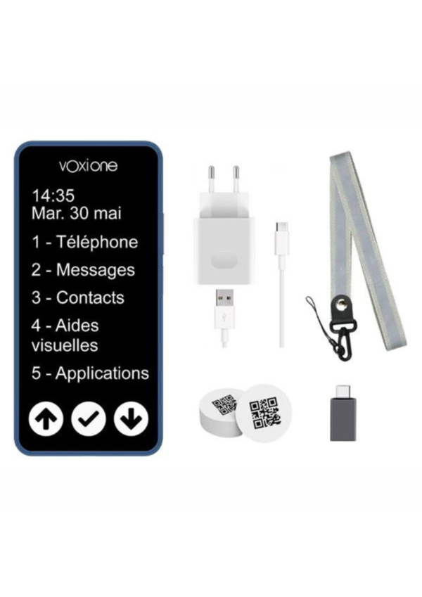 VoxiOne 2 - Le Téléphone tout-en-un pour malvoyant et aveugle - Accessoires
