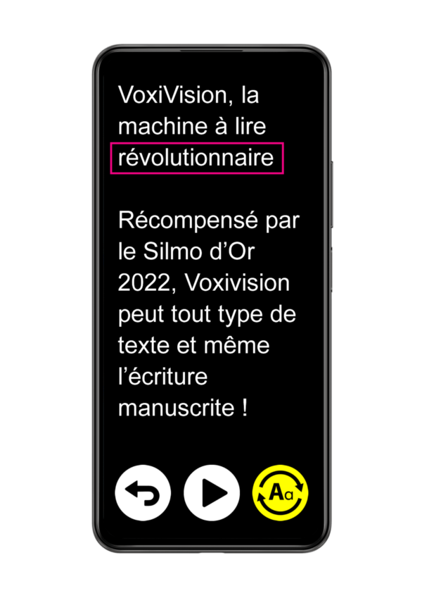 Machine à lire pour Malvoyants - VoxiVision 2024