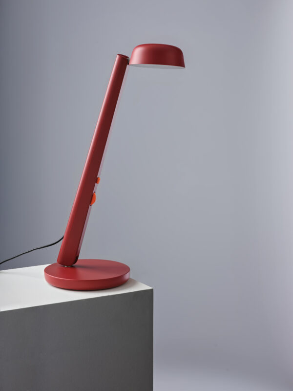 Lampe de bureau Polux - Éclairage intelligent pour malvoyants -ROUGE ET CORAIL