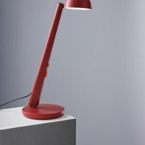 Lampe de bureau Polux – Éclairage intelligent pour malvoyants - Rouge sombre et corail
