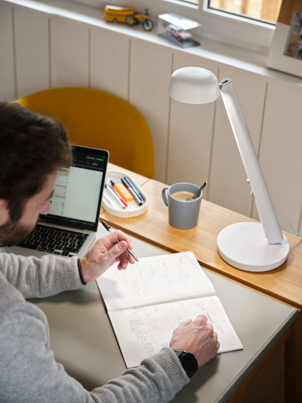 Lampe polux BLANC - TELETRAVAIL Personne