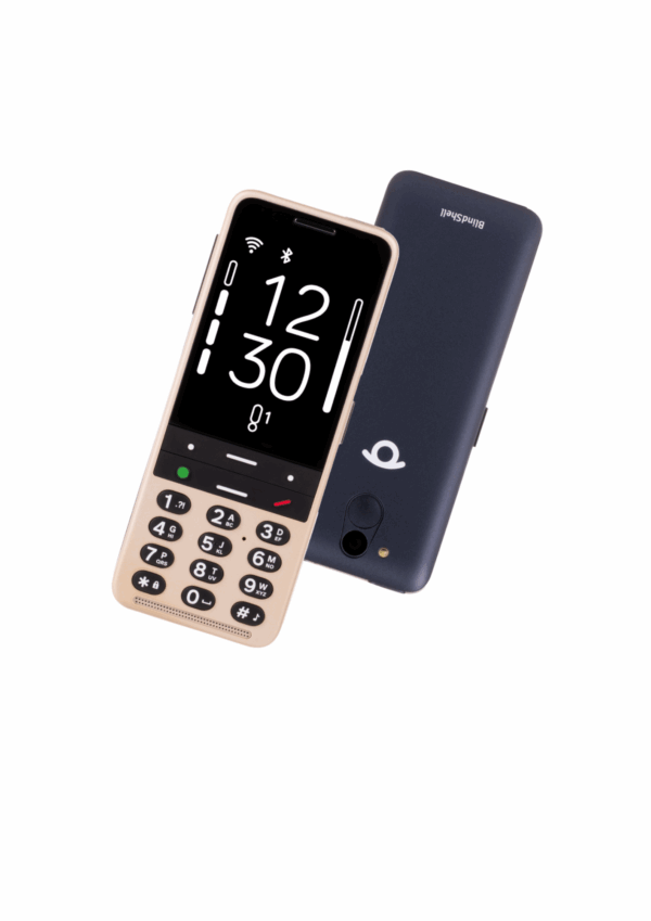 Blindshell Classic 3 - Téléphone portable et vocal pour malvoyants - Sable d'oré