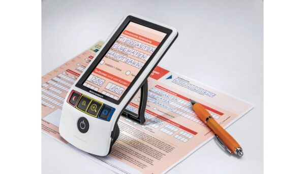 SMARTLUX DIGITAL 5 pouces – Loupe électronique Eschenbach - Pied en position centrale