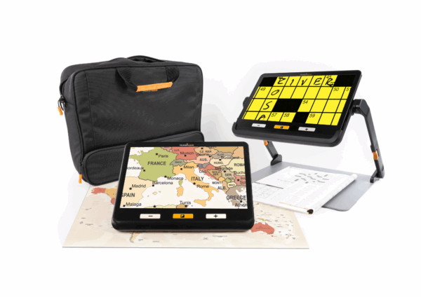 Exploré 12 - Loupe électronique portable tactile avec grand écran 12 pouces et support de lecture pour malvoyants - Accessoires