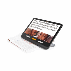 Exploré 12 - Loupe électronique portable tactile avec grand écran 12" et support de lecture pour malvoyants