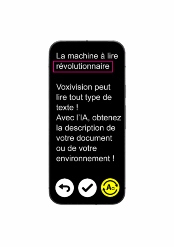 Machine à lire portable VoxiVision 2 - Dispositif de lecture intelligent pour malvoyants et non-voyants
